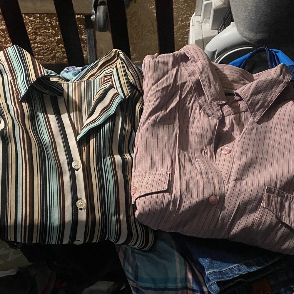 Shirt bundle. You get 2 long sleeve button down size L
